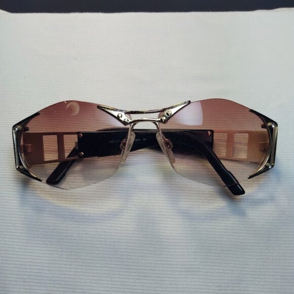 CAZAL Crystal Eyeglass FRAMES ONLY Gold/Brown Made in Germany MOD 917 61/13 135 - Picture 1 of 8